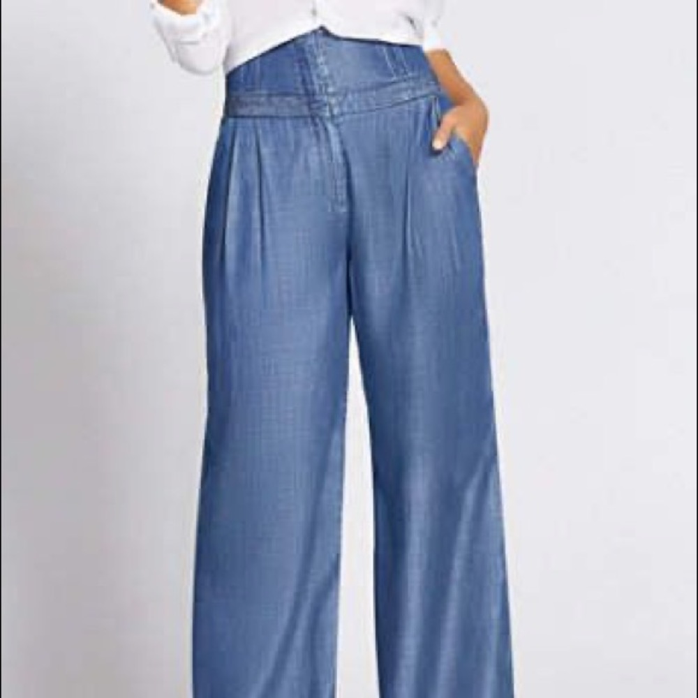 Wide-Leg Light Weight Pants - Gabrielle Union Collection- 10